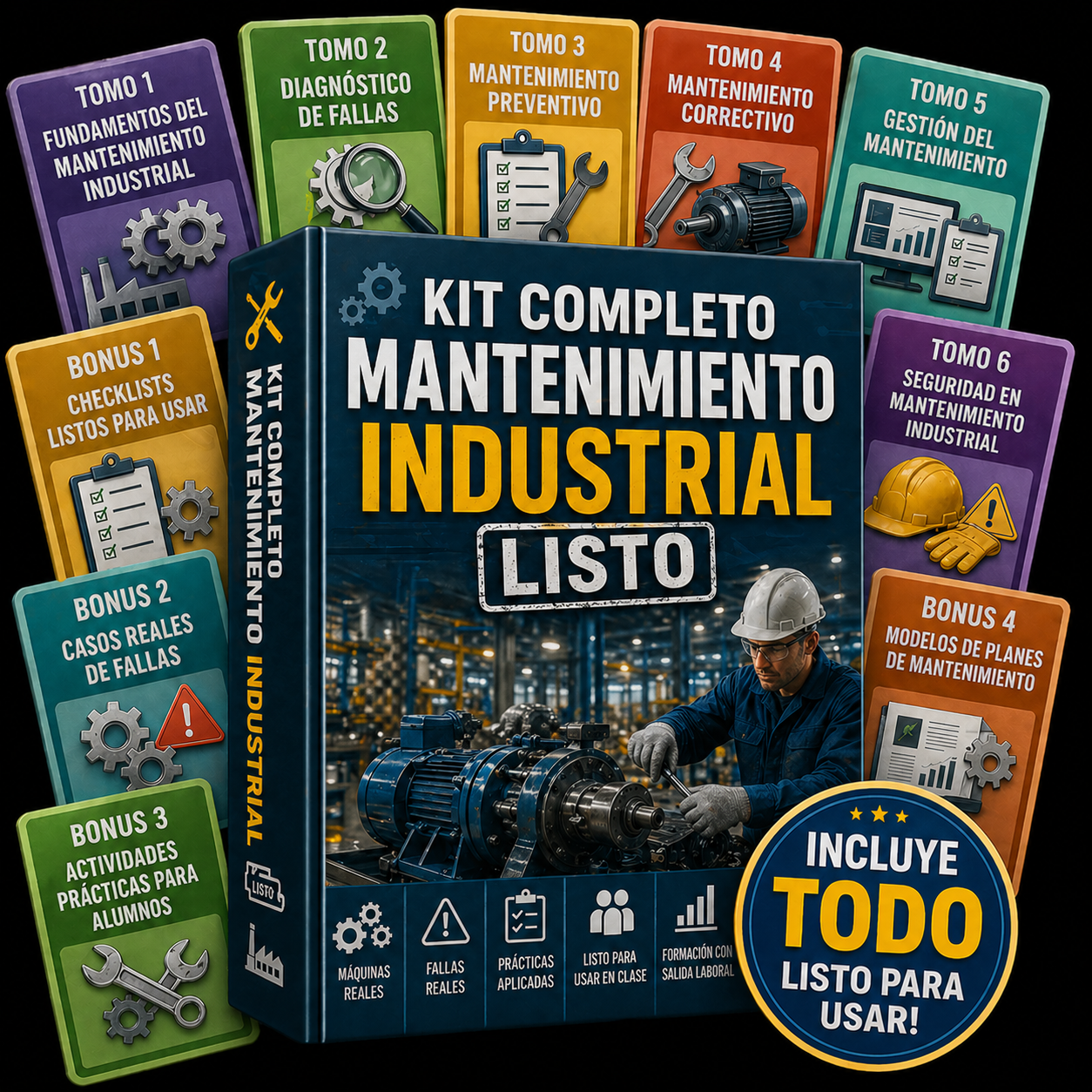 Kit Completo Mantenimiento Industrial Listo