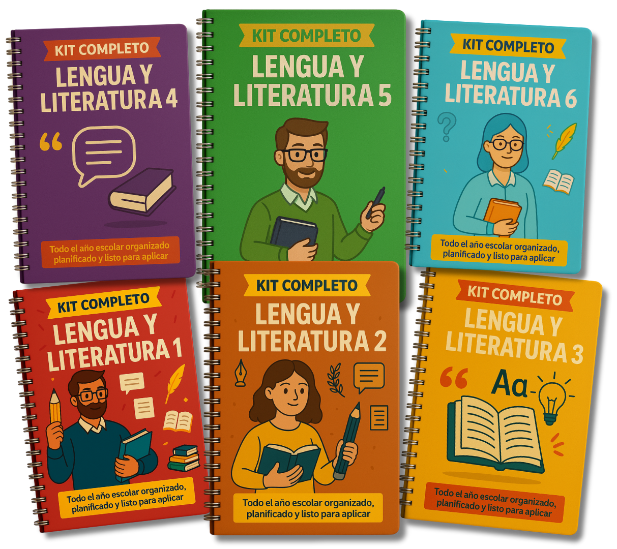🔥 KIT COMPLETO DE LENGUA Y LITERATURA (1° a 6°)