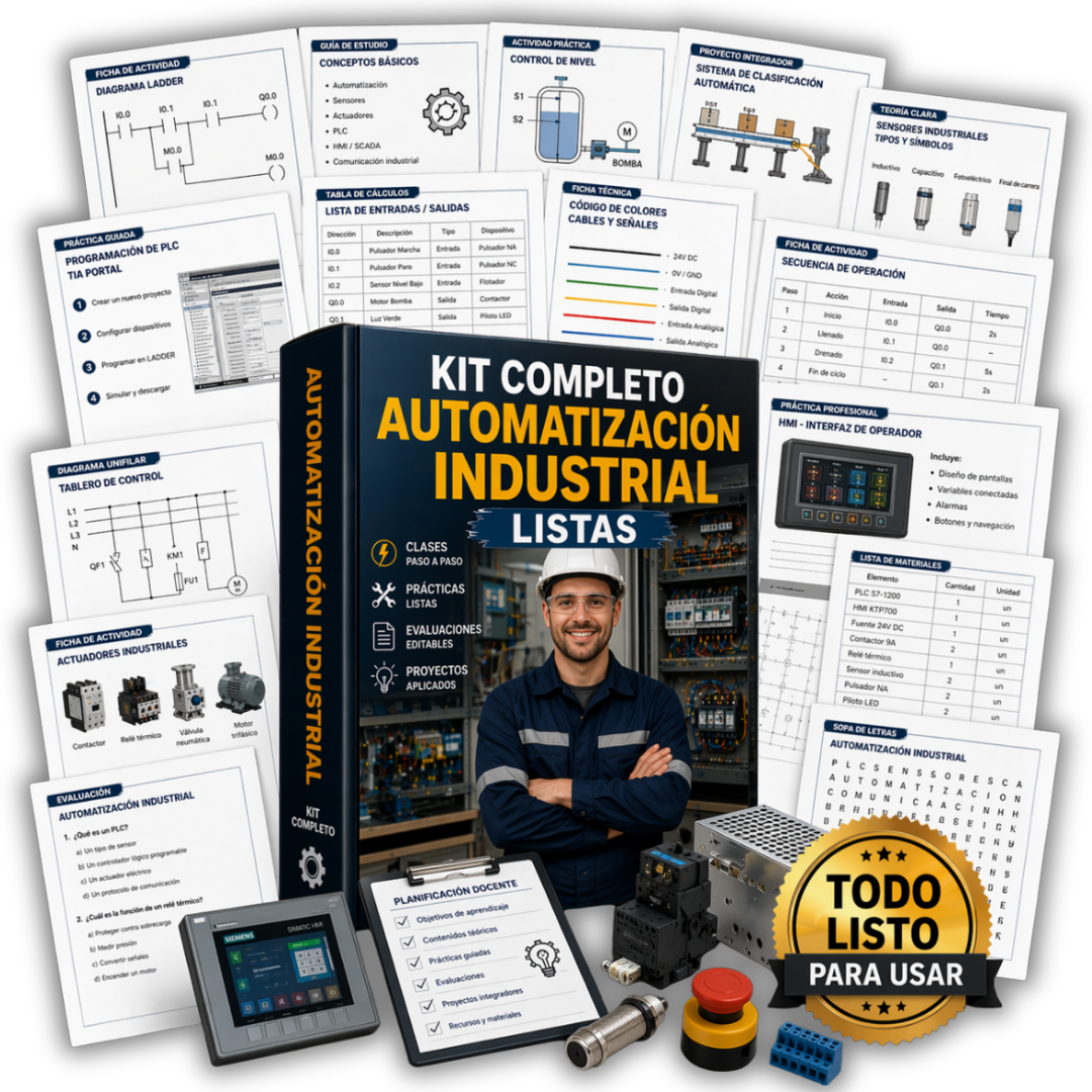 Kit Completo Automatización Industrial Lista